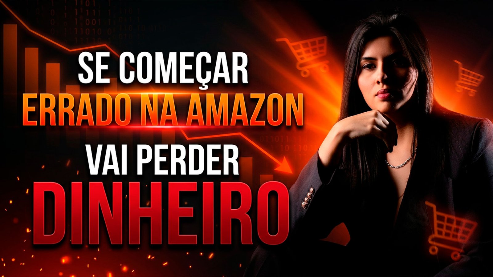 Imagem de destaque sobre 7 verdades sobre vender na Amazon com Ariadne Sousa e elementos visuais de marketplace e crescimento